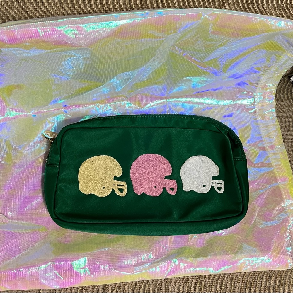 Stoney Clover Embroidered Emerald Pouch BNWT